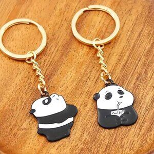 Paired Teddy Bear Key Rings